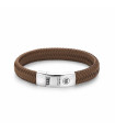 PULSERA HOMBRE BRAIDED OVAL HANDSOME IN KHAKI T-M (19,5CM) REBEL&ROSE