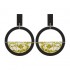 PENDIENTE FLECK HOOPS BLACK AND GOLD TOOLALLY