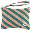 CLUTCH WE ARE STRIPES GREEN & PINK SMALL LAUREN AMSTERDAM