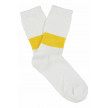 CALCETINES MELANGE BAND WHITE & YELLOW ESCUYER