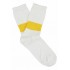 CALCETINES MELANGE BAND WHITE & YELLOW ESCUYER